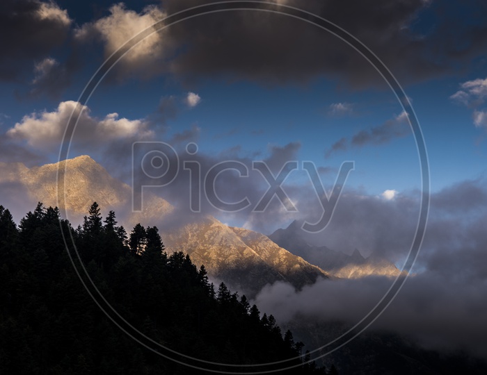 Clouds and Mountains, Chitkul Village