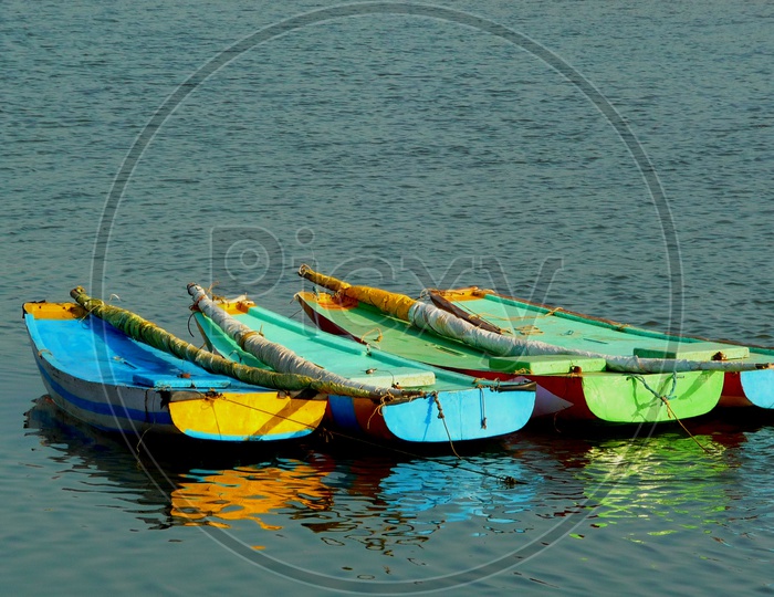 Boats at Kakinada Beach