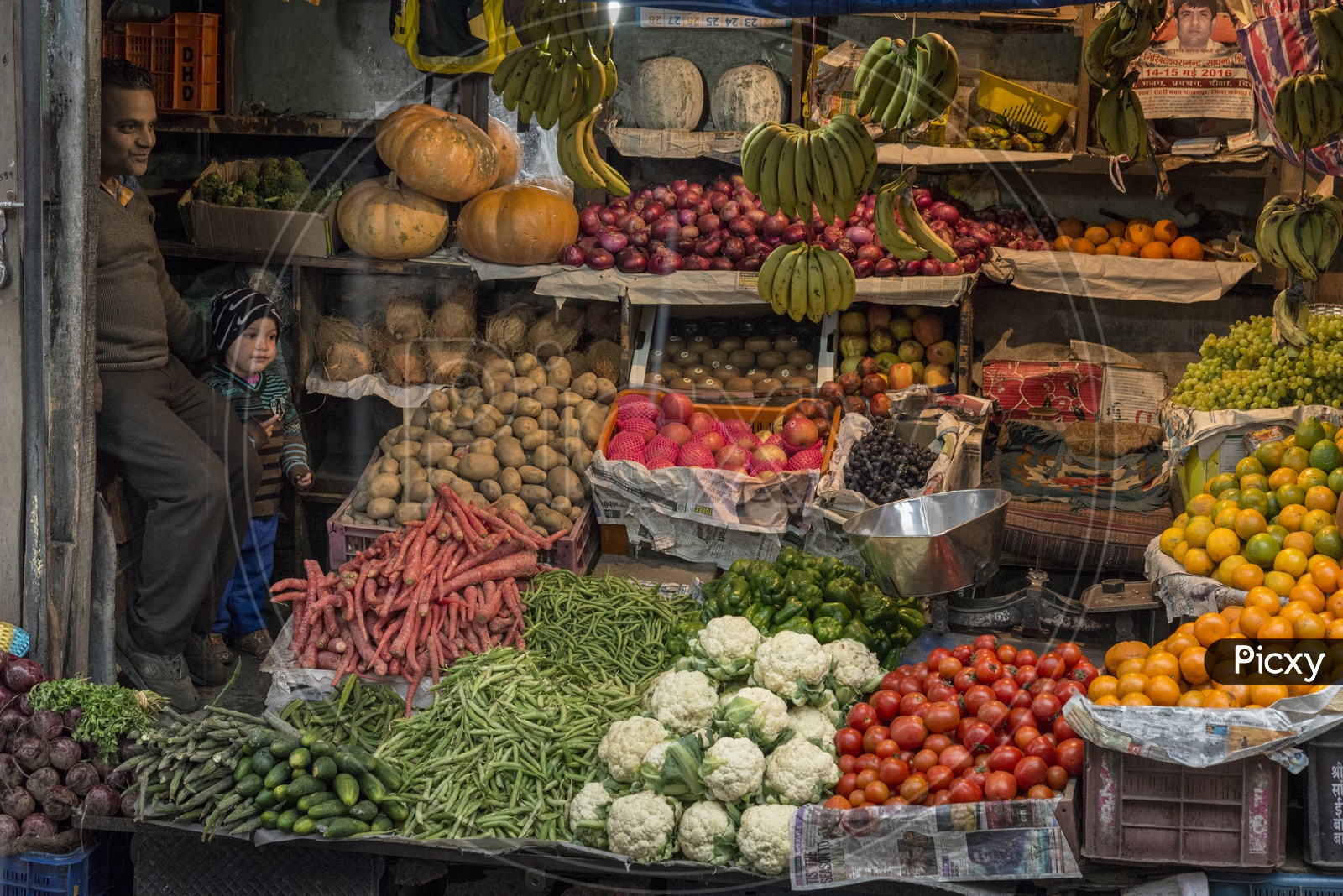 Vegetables Market in Dharmasala, Himachal Pradesh