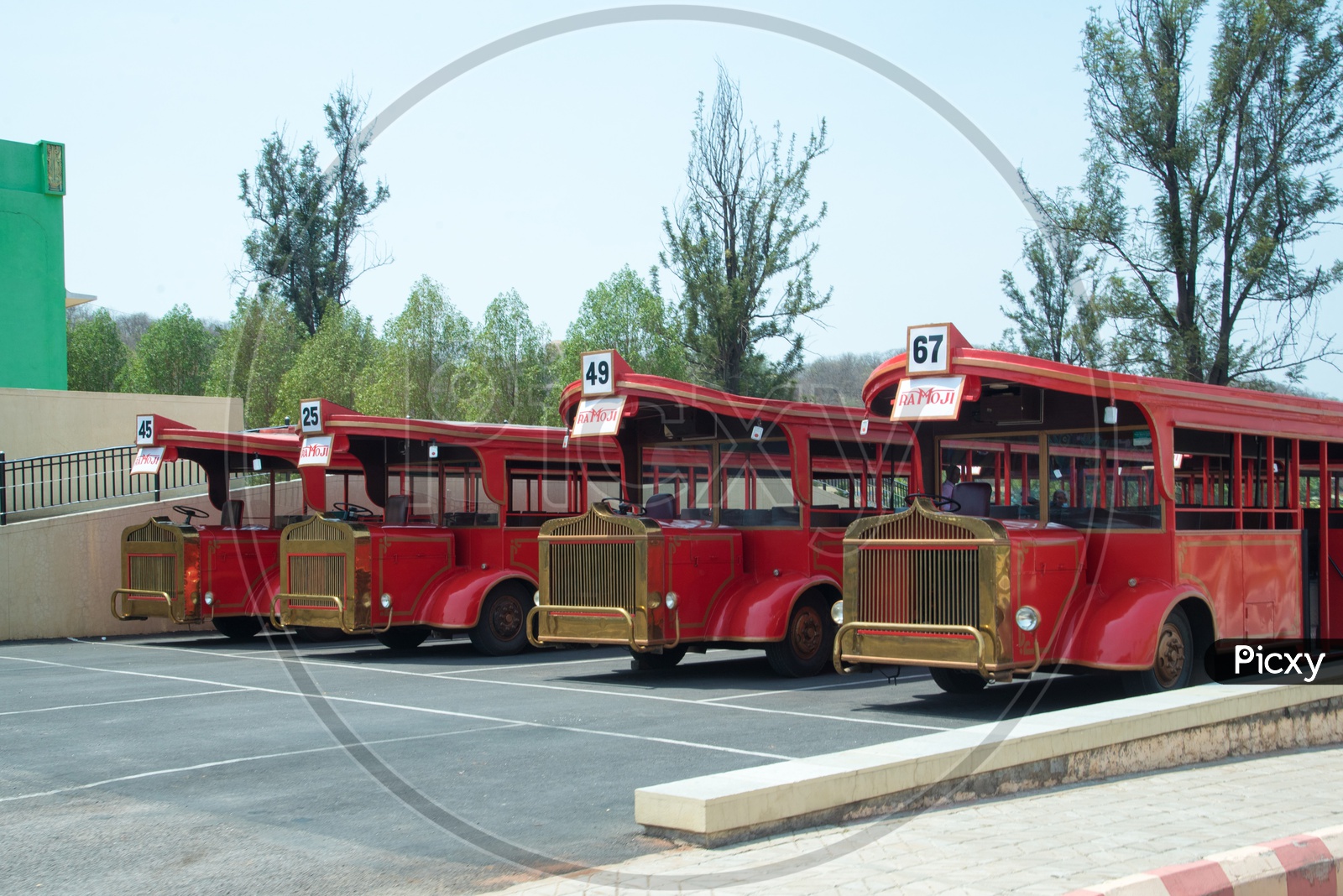 Tour Buses at Ramoji Film City