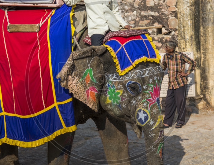 Elephant ride at Amer or Amber Fort, Jaipur