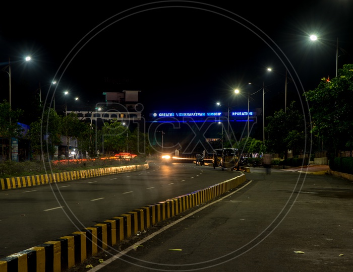 Led street lights near GVMC