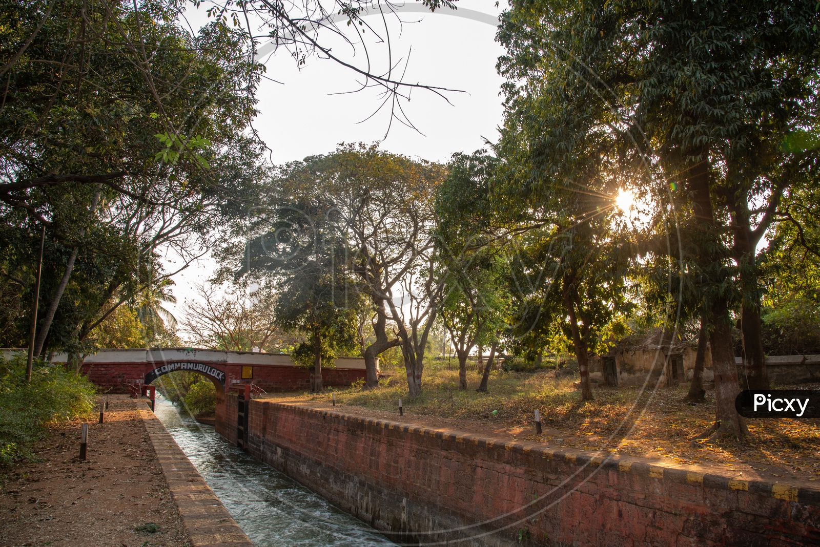river krishna water flowing though Buckingham Canal/Madras Canal