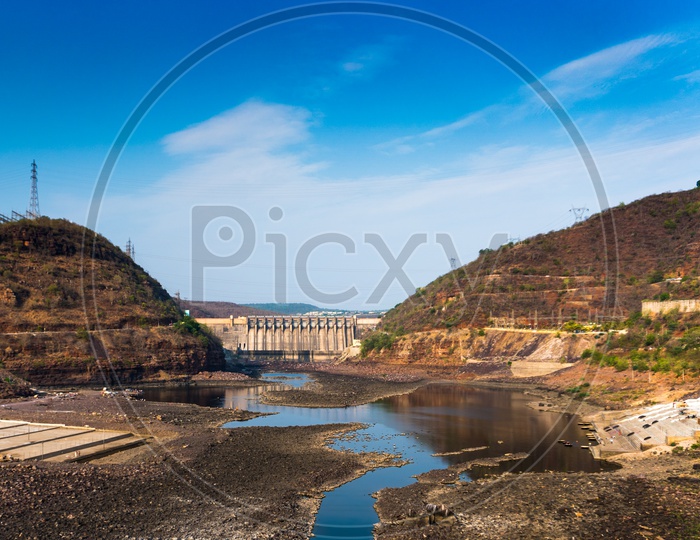 The view of Srisailam dam