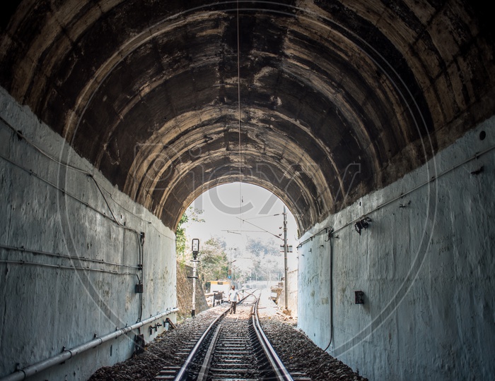 Train tunnels in Araku