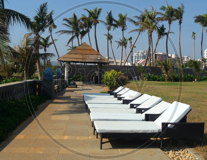 Resort along Vizag Beach