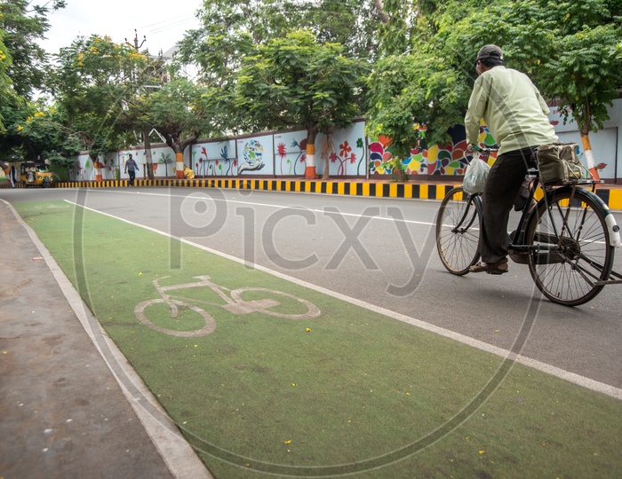 Cycle track in Vizag