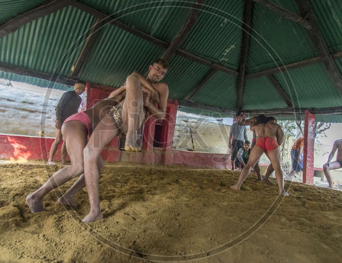 Wrestlers at Varanasi Akhara