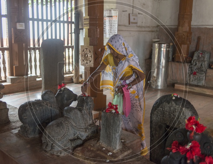 Devotee at Danteshwari Temple