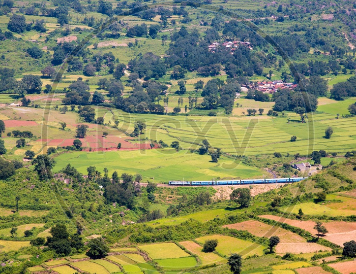 Kirandaul Express passing through Araku Valley