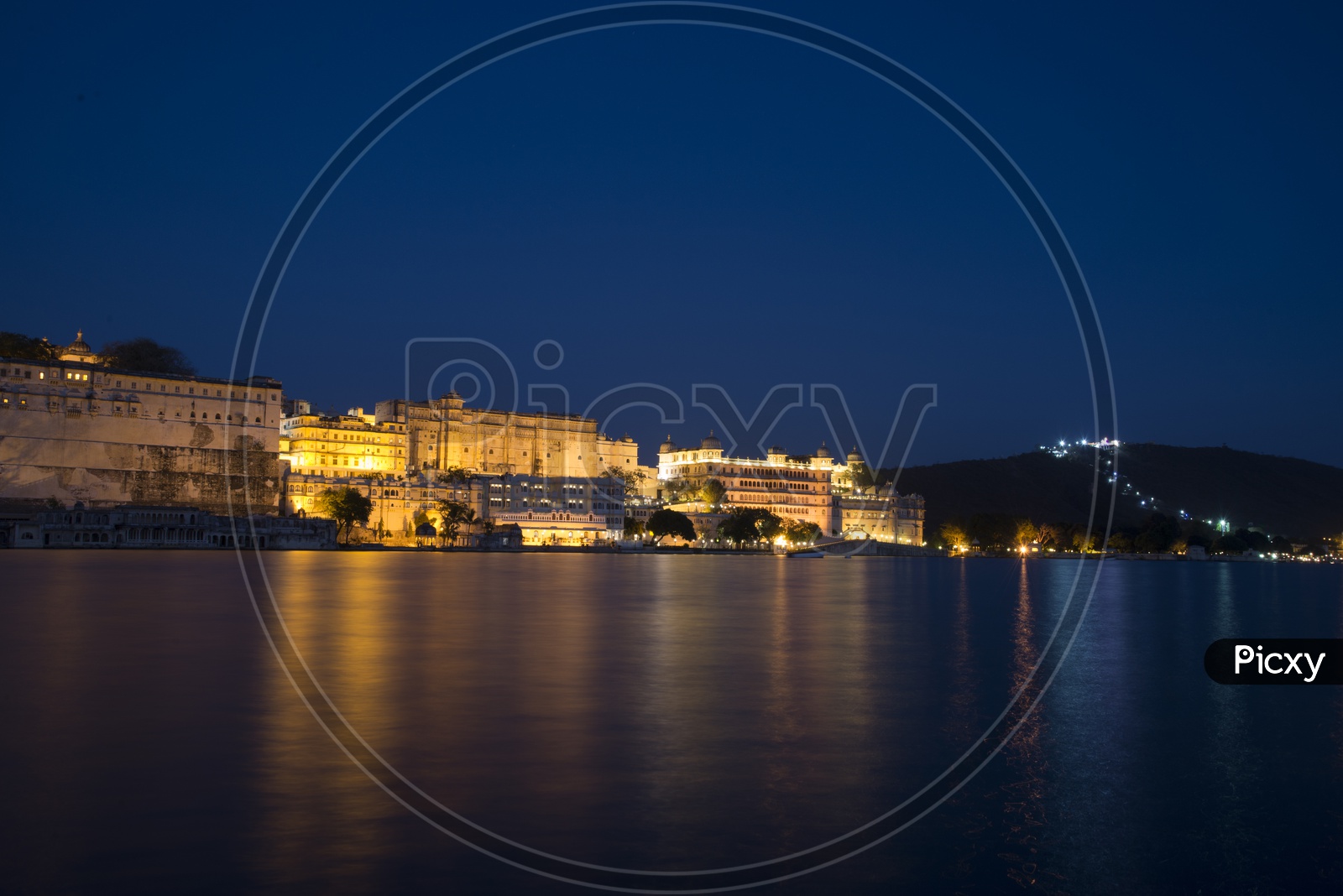 Night View of Udaipur Palace