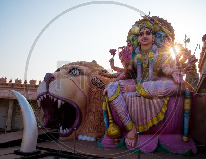 Goddess Durga Idol at Surendrapuri