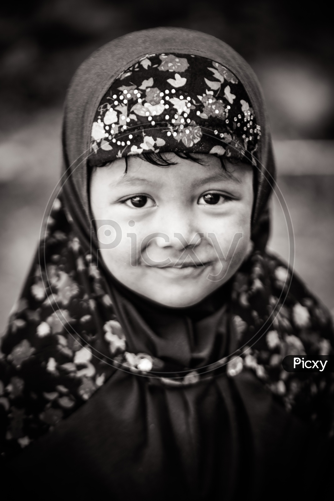 Portraits of a muslim girl in Leh ladakh