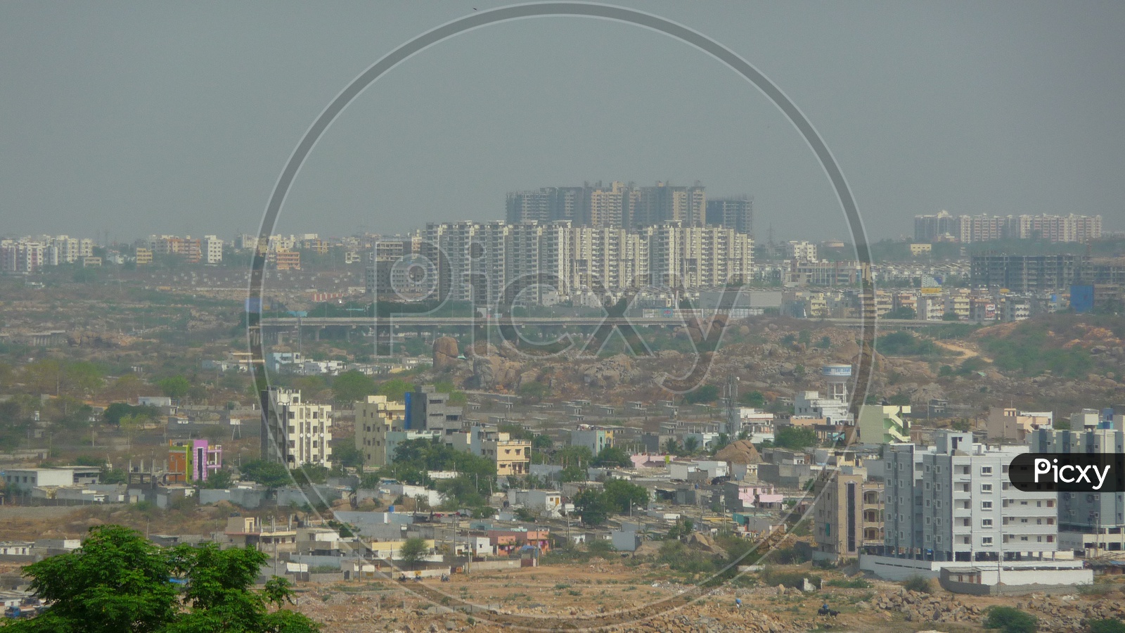 Construction of Sky Scrappers around Hyderabad