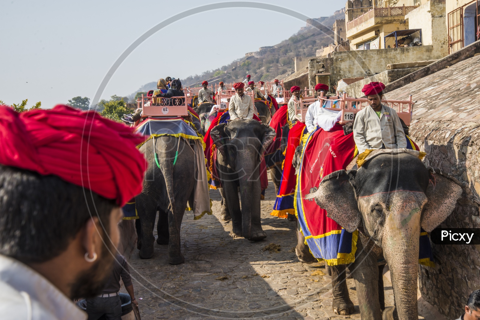 Elephant ride in Amer or Amber Fort, Jaipur