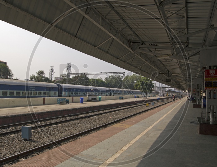 Interior of Chhatrapati Shahu Maharaj Terminus Railway station