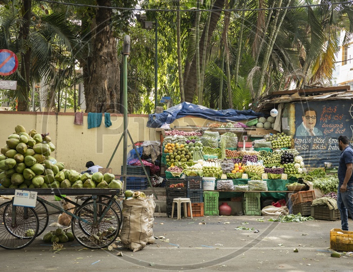 the veg shop, jayanagar market