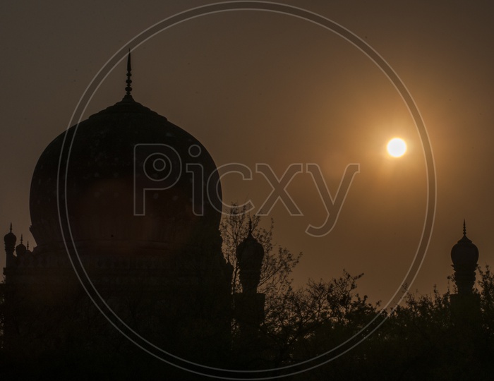 Sunset at Qutub Shahi Tombs