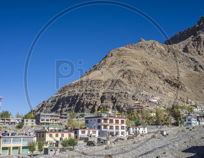 View of Kaza, Spiti Valley