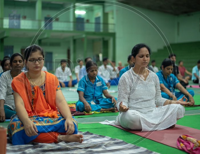Woman Practising Yoga, International Yoga Day, 2018