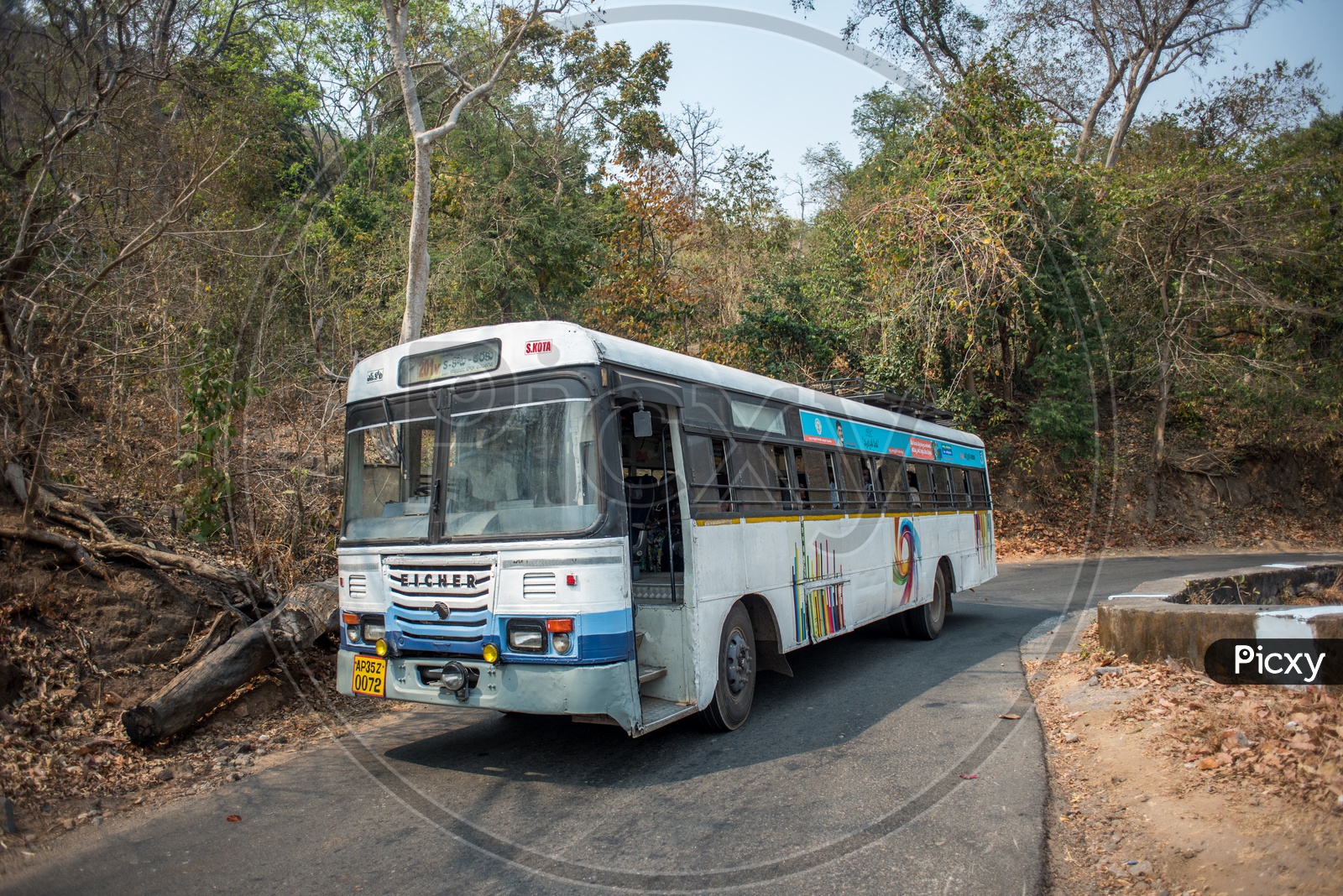 APSRTC buses in araku ghat road