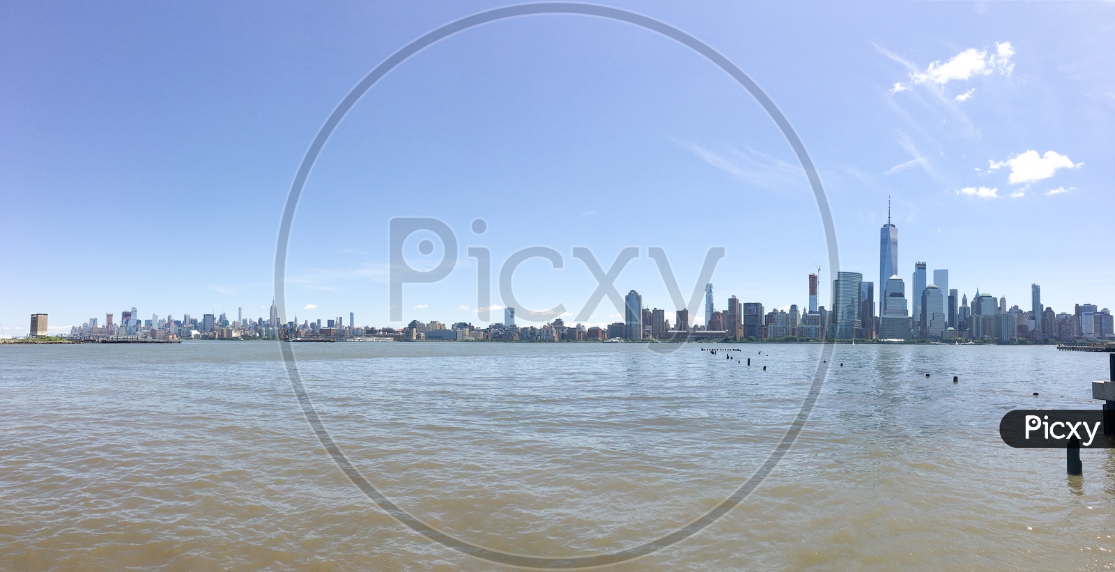 Panaromic shot of Manhattan Skyline