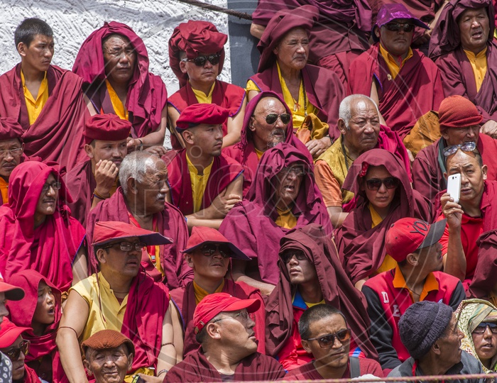 Buddhist Monks at Hemis Festival, Ladakh
