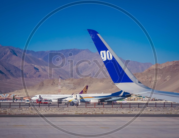 Aeroplanes at Leh Airport