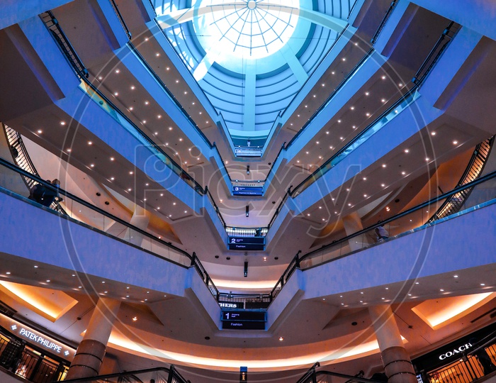 Interior of the Suria KLCC mall, Kuala Lumpur