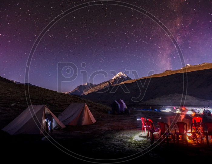 Star Gazing at Chandratal Lake, Himachal Pradesh