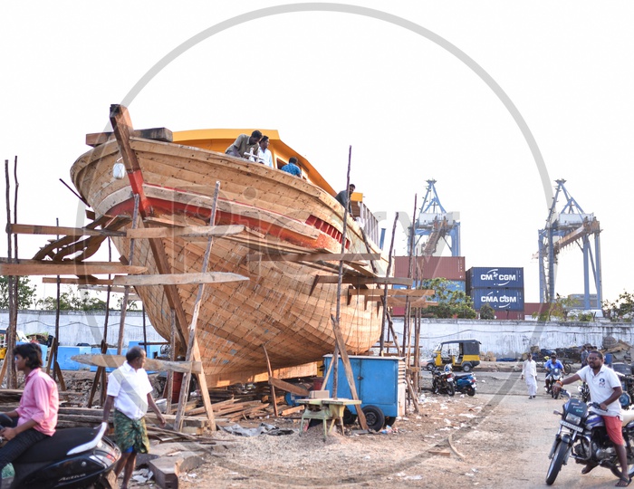 Fishermen Boat Under Construction