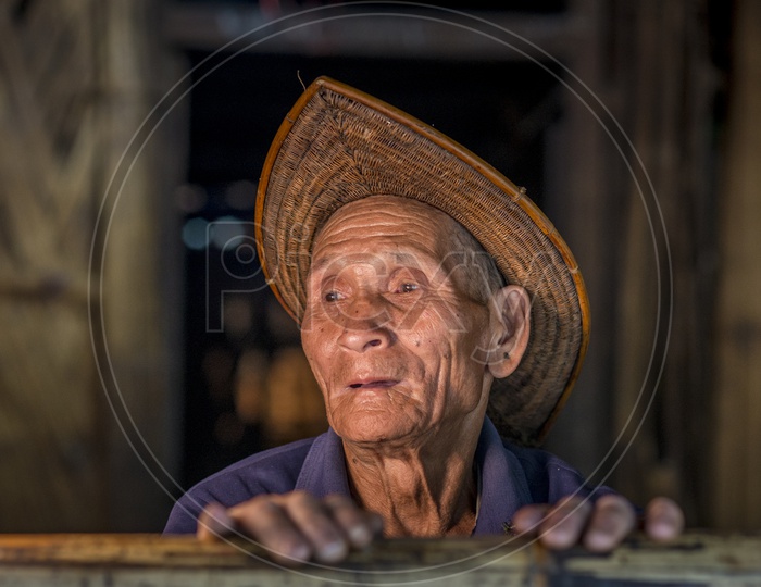 Old Man in Sippi Village, TaginTribe, Daporijo