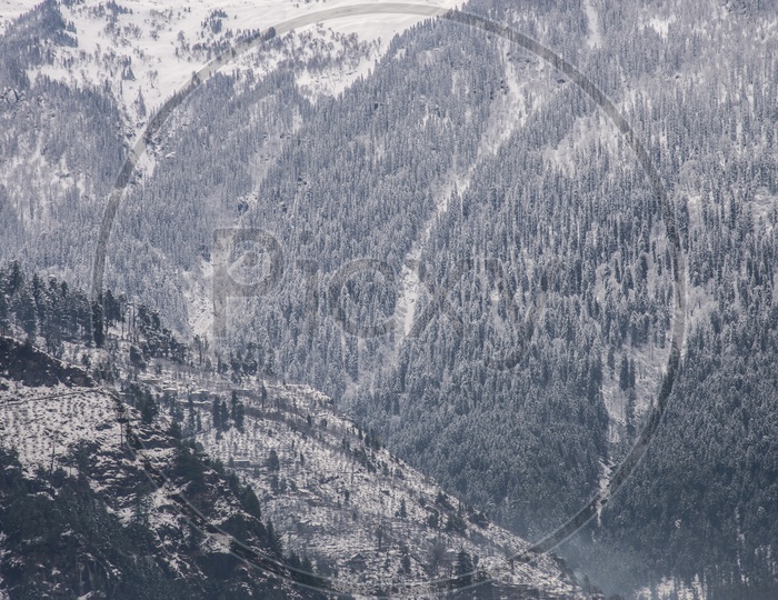 Snow Capped Mountains at Manali
