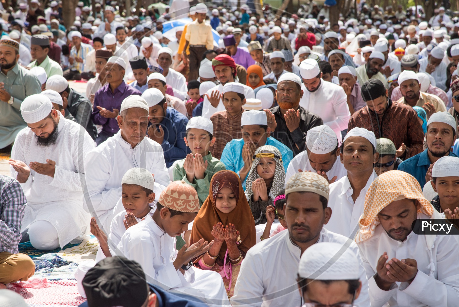 Eid prayers during Ramdan