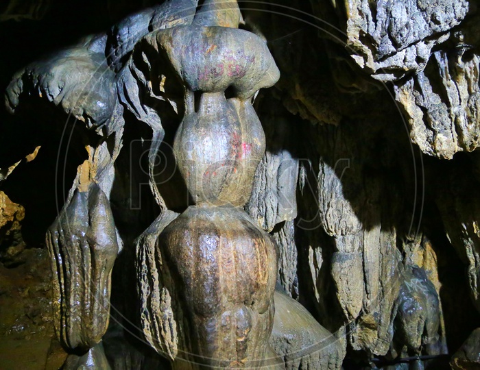 Rock Formations in Cave