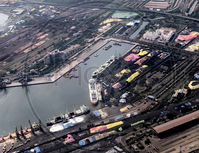 Visakhapatnam Port Aerial View