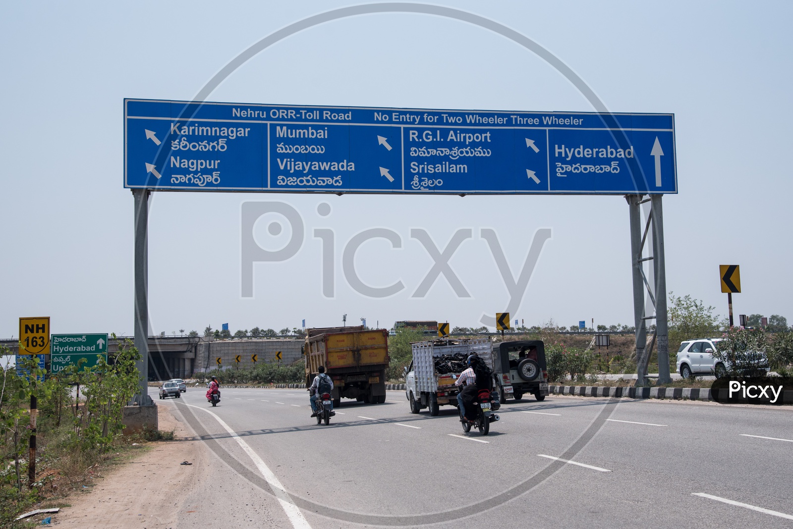 Signboard for directions at ORR