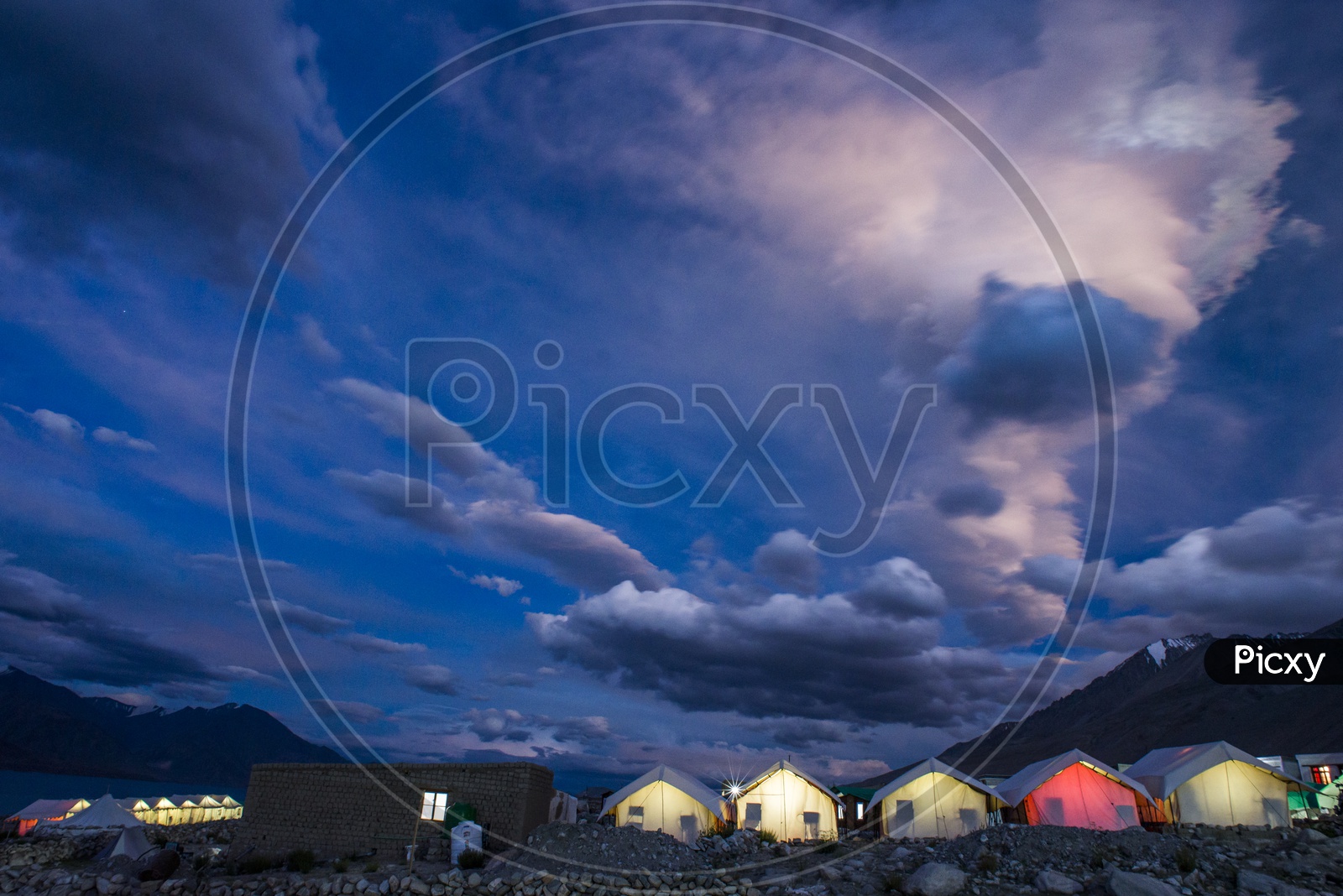 Camping at Pangong Lake, Ladakh