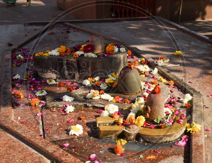 Shiva Linga at a temple in Ujjain