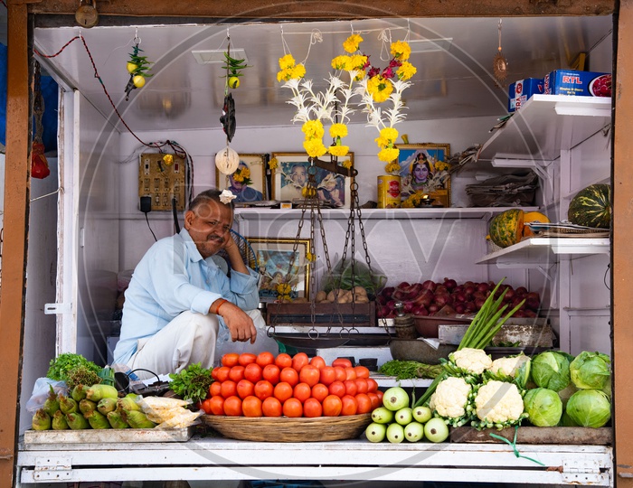 Vegetable Vendor in Colaba, Mumbai