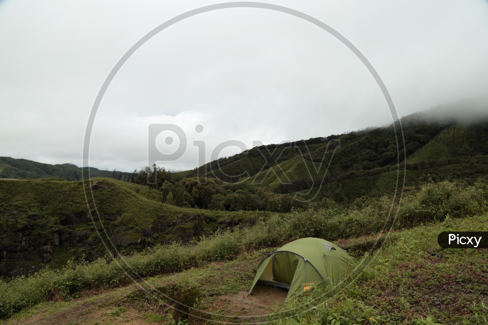 Camping at Dzukou valley.