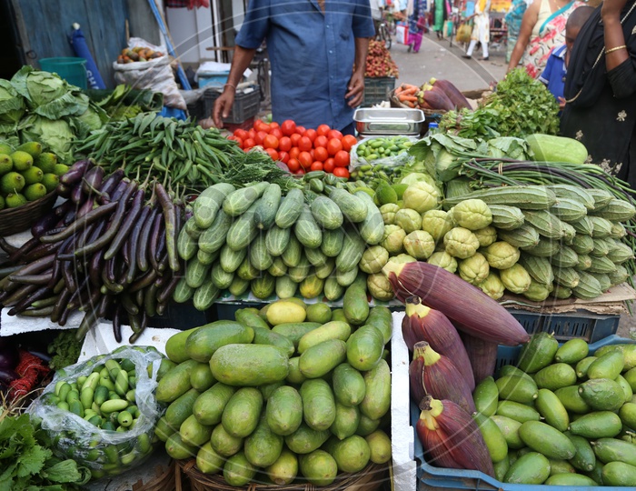 Vegetable stall in Dibruagrh main market