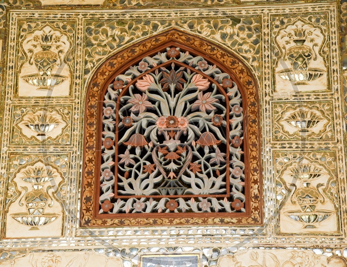 Artwork inside Amer Palace