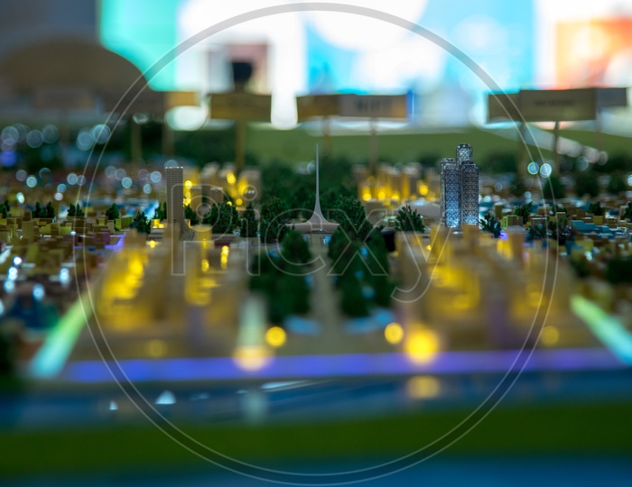 Amaravati City Plan 3D Model