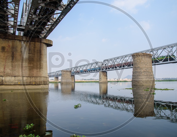 Railway Bridge on River Krishna