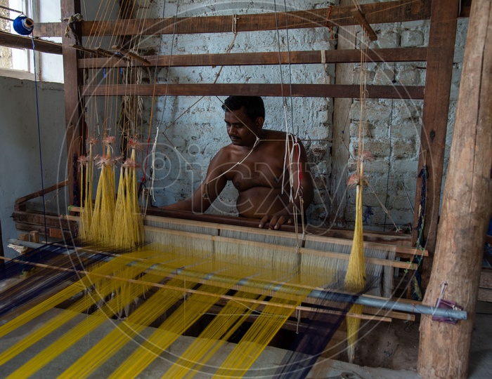 Pochampally Saree or Pochampalli Ikat making in Telangana State
