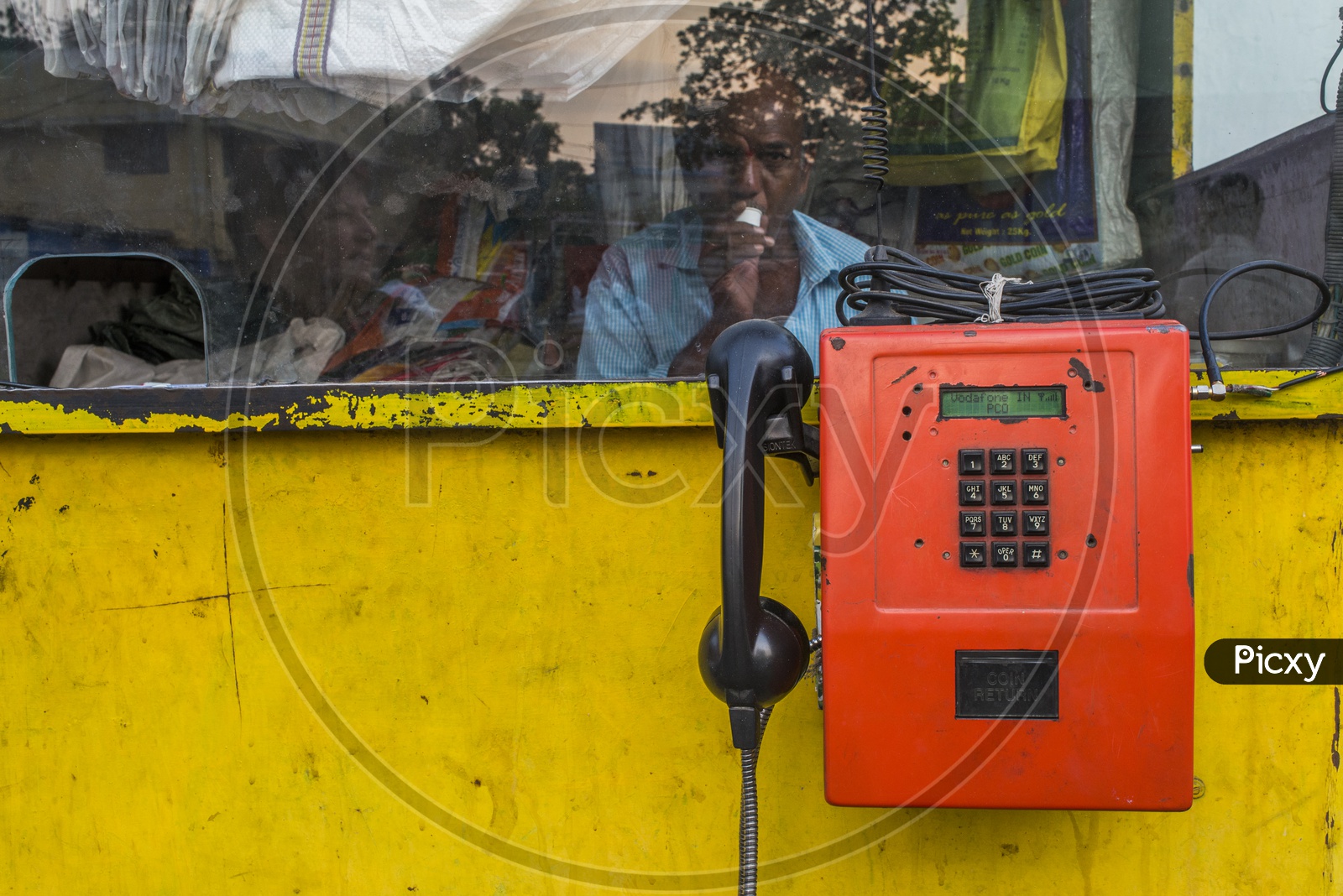 Telephone in Kothapet Fruit Market, Hyderabad