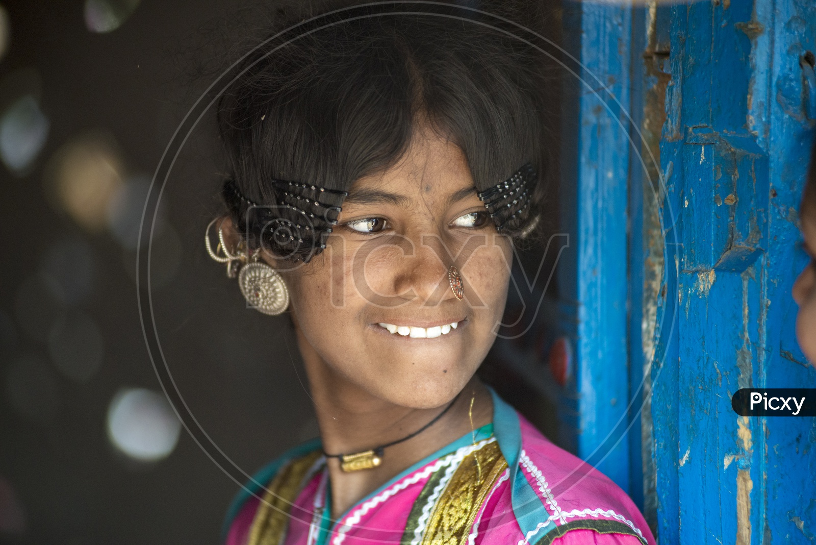 Smiling girl in Bhirandiyara Village, Kutch