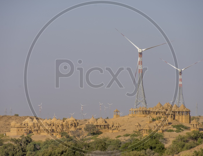 Wind Turbines at Bada Bagh, Jaisalmer