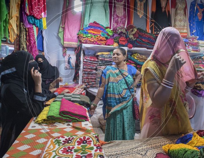 Ladies Shopping at laad bazaar
